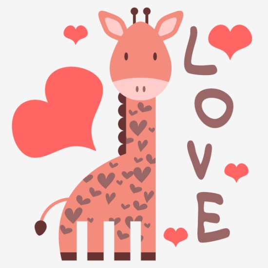 Giraffe Heart Spots