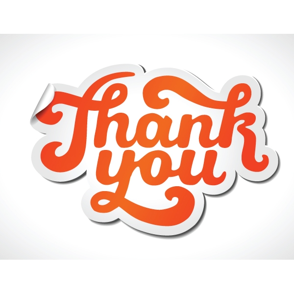 Thank You Sticker