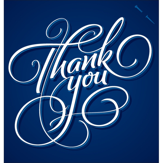 Swirly Thank You