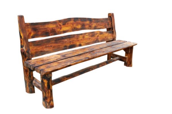 Dark Wood Garden Bench