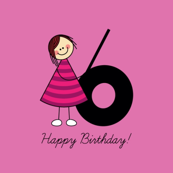 6th Birthday Girl